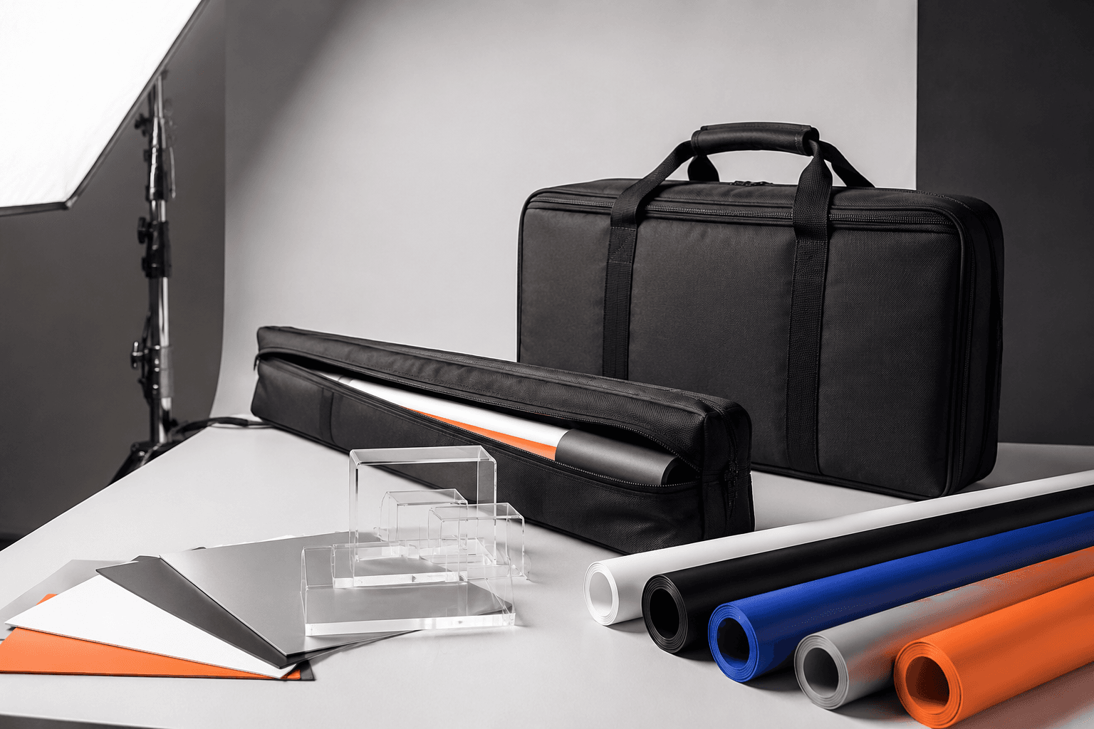 Storage for tabletop product photography